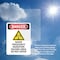 Signmission Radiation & Laser Sign, 7 in H x 5 in W, Vinyl Decal, Rectangle OS-2PACK-DS-D-57-V-1688 - alternate 4